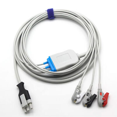 Primedic XD100 XD30 desfibrilador ECG paciente ECG Cable y cables de plomo 3Pin 3Lead