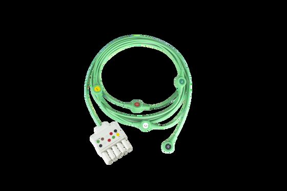 Siemen Draeger Monolead MS16160 MS16161 ECG ECG paciente Cable y cables de plomo 3 cables de plomo doble 5Pin
