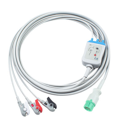 Yonker IE12 E12 E12S Cable de ECG para monitor multiparámetro de 9 pines Cables y cables conductores de ECG de 6 pines