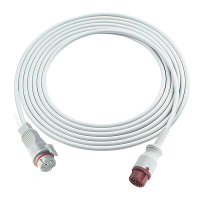 Cable de adaptador IBP de 12 pin para Edward Argon BD Abbott BB PVB Utah Conector Medex Mindray para BT-710 BT-720 BT-740 BT-770 BT-780