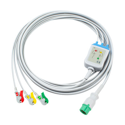 Cable ECG directo Yonker 12Pin E12 One Cables y cables conductores 3Lead AHA IEC