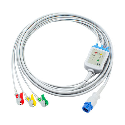Desfibrilador Cardio-Aid CA360-B 12Pin ECG ECG Cable y cables de plomo 3Lead