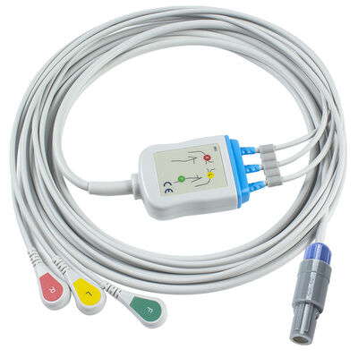 Cable y cables conductores de ECG de una pieza Samsung 7pin 3Lead