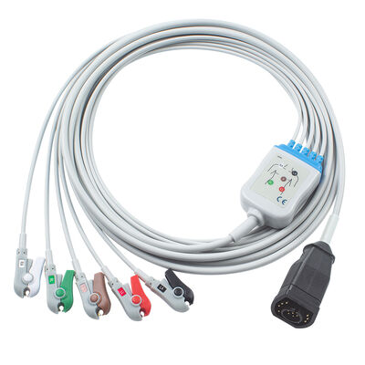 Cable y cables conductores de ECG de una pieza Zoll de 15 pines