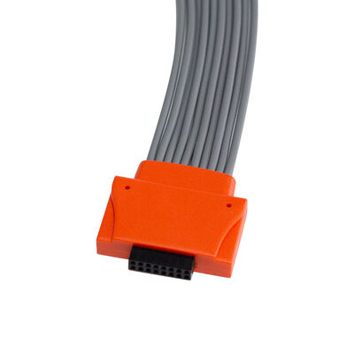 Cable ECG Holter Compatible Cardioline Walk400h Clickholter NG de 10 derivaciones, material TPU, codificación de color IEC