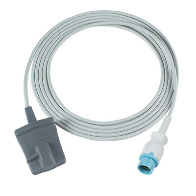 Cable de sensor de SpO2 de 10 pines compatible con LEPU Creative Aiview V12 V10 PH10 PH12 VX VS con 2,5 m de longitud