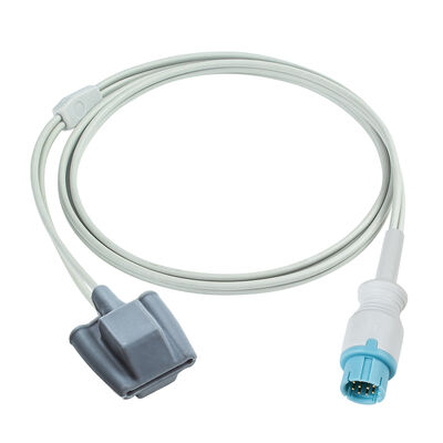 Cable de sensor de SpO2 de 10 pines compatible con LEPU Creative Aiview V12 V10 PH10 PH12 VX VS con 2,5 m de longitud