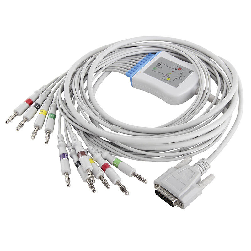 Conector del IEC 4.0Banana del cable SE-3, SE-12 01.57.107048 del ECG de Edan y de los Leadwires