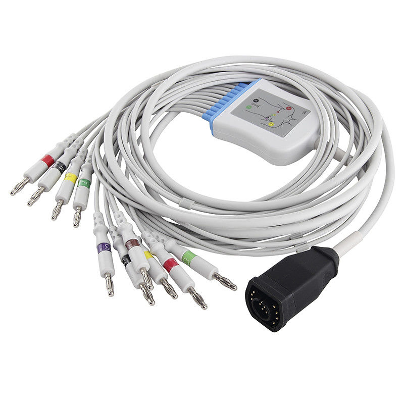 Conector del plátano del IEC 4,0 del cable E/M Series And Leadwires del ECG de Zoll