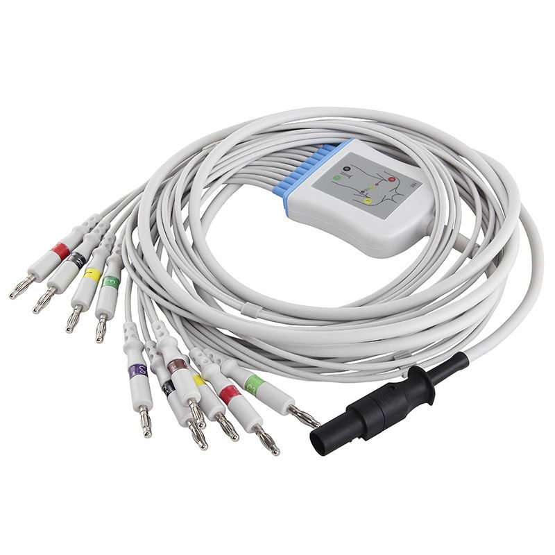 Conector del plátano del IEC 4,0 de los Leadwires del cable 60-00180-01 del ECG de Mortara
