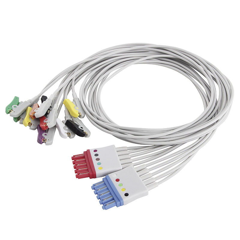 Alambre de ventaja del ECG de la ventaja de la ventaja 6 del plátano 4 del IEC 4,0 de Philips 5+5 de los Leadwires del OEM ECG