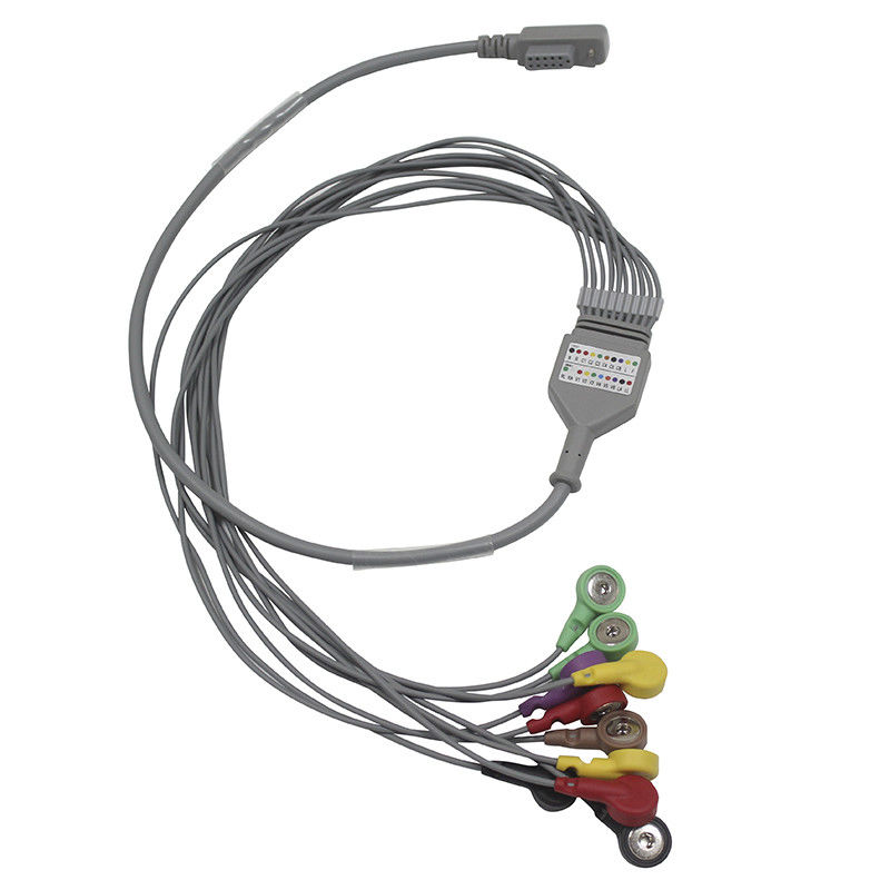 Nuevo tipo monitor paciente de la ventaja del cable de JincoMed y de los Leadwires 10 de Holter ECG