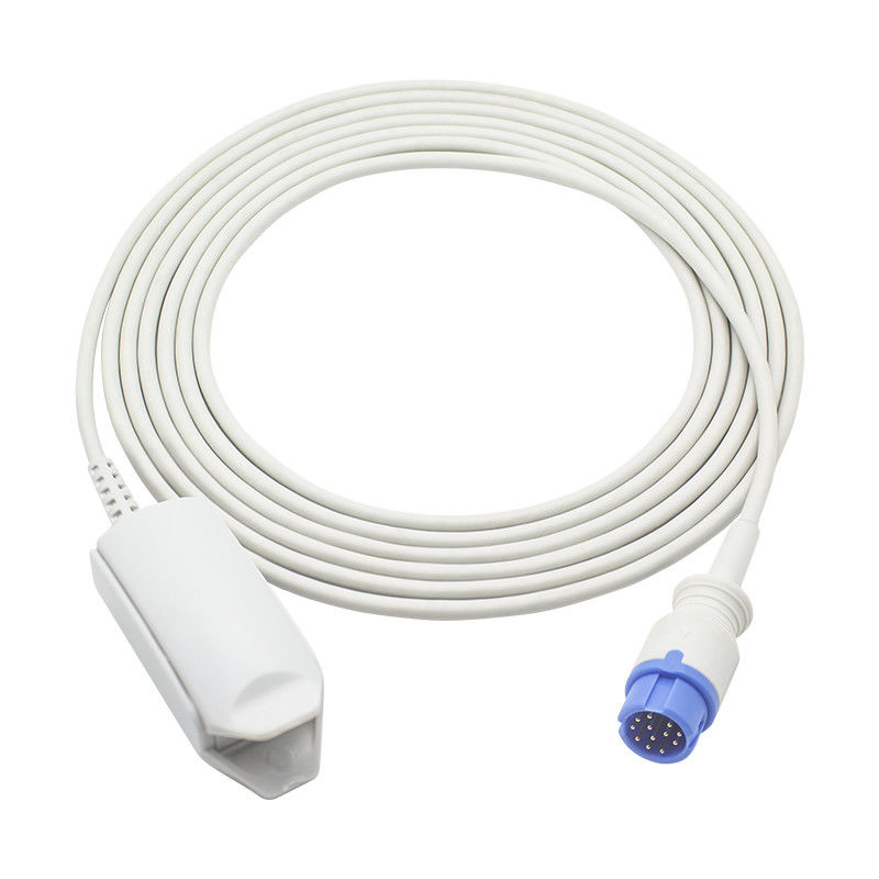 Punta de prueba reutilizable de Pin Adult Finger Clip SpO2 de la tecnología 12 de Oxi-max del sensor SpO2 de Anke ASC-553