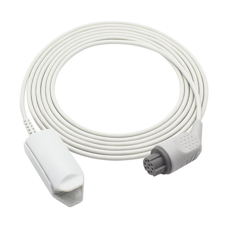 Punta de prueba reutilizable del finger del sensor SpO2 AS/3 de GE OXY-F4-N TS-F4-N CS/5 Óscar 10 Pin Adult Spo 2