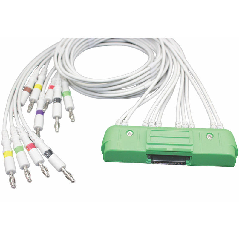 Plátano 4,0 del IEC del cable NK 10Lead del ECG 1550K de Nihon Kohden Japón BR-911D ECG-9320 ECG-9522P Cardiofax V