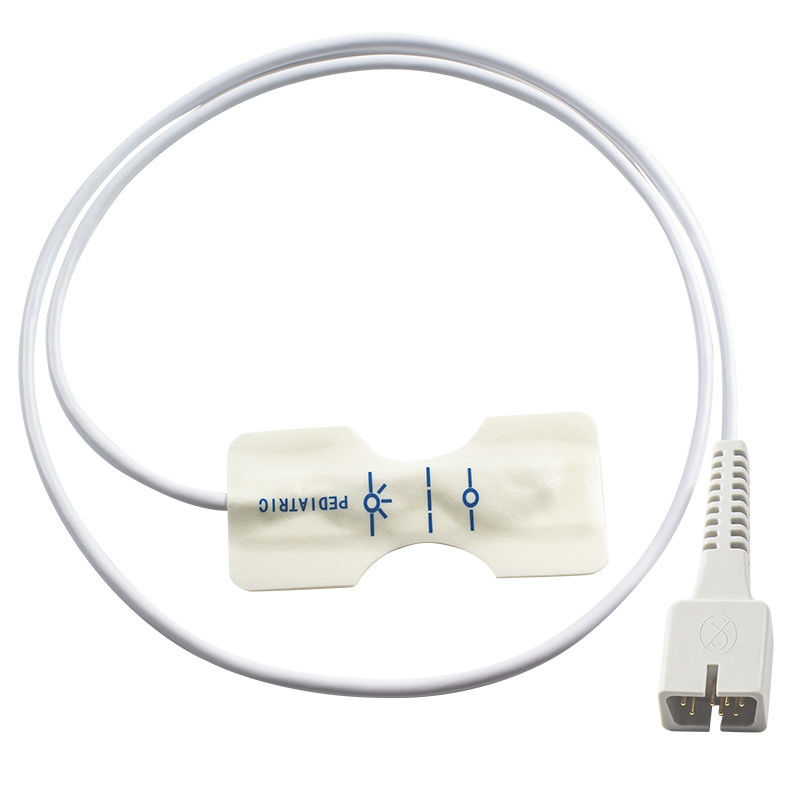 Sensor desechable de SpO2 para niños con tecnología digital espuma blanca para ECG1200G PM50 PM60D