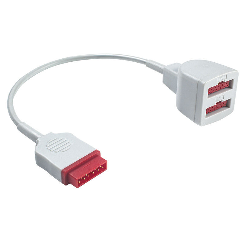 GE Marquette 	Cable de extensión dual del transductor 2103966-001 11pin del cable 2005772-001 del adaptador de IBP