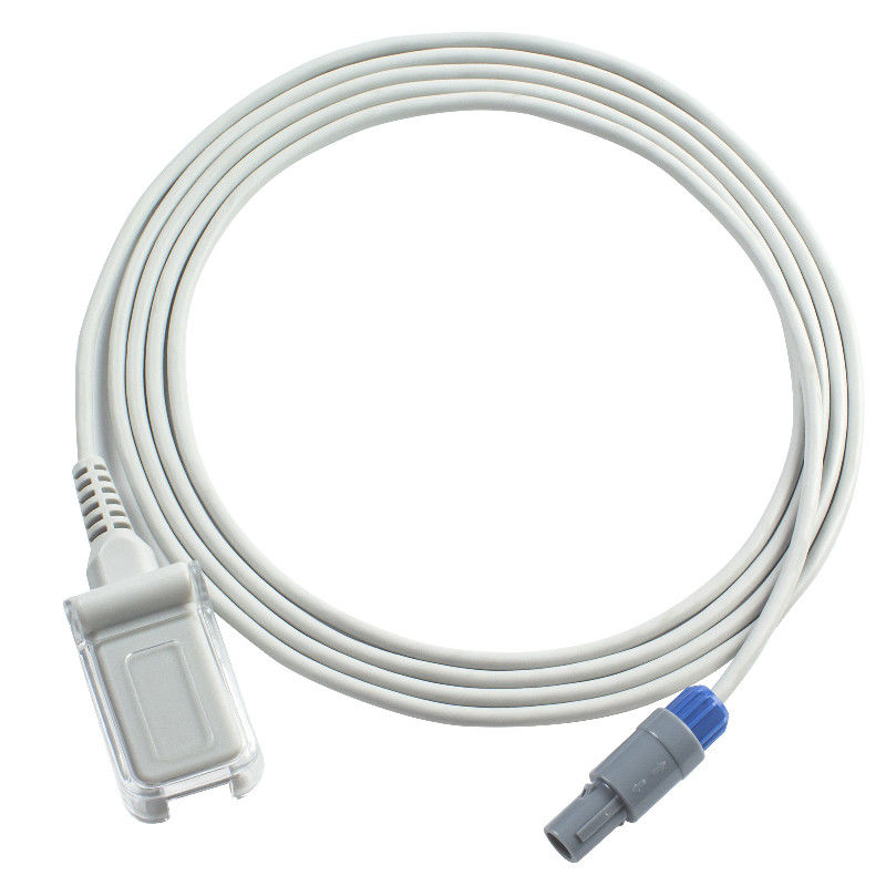 El cable 5Pin del sensor de Anke Compatible SpO2 a la extensión del adaptador de DB9 SpO2 telegrafía los 2.4M TPU