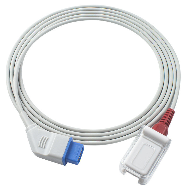 El sensor de Nihon Kohden SpO2 telegrafía el cable de extensión rojo del adaptador del Pin 14Pin SpO2 del cuadrado de la tecnología de K937 3984 JL-631P for M-asi-mo