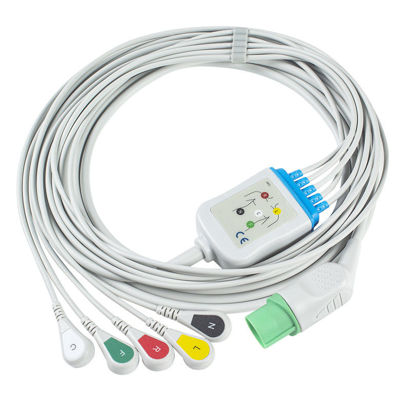 El conector ECG de los cables y de los Leadwires 11pin de Nihon Kohden TEC-7631C ECG telegrafía la broche del IEC de 5 ventajas