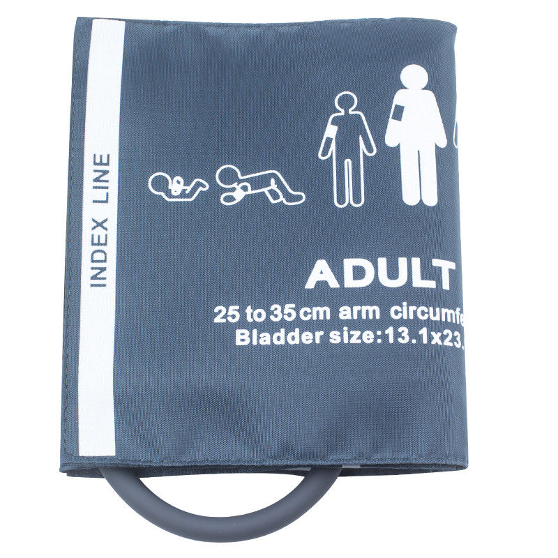 puño reutilizable del monitor de la presión arterial del solo puño de nylon adulto del tubo del puño de los 25-35cm NIBP