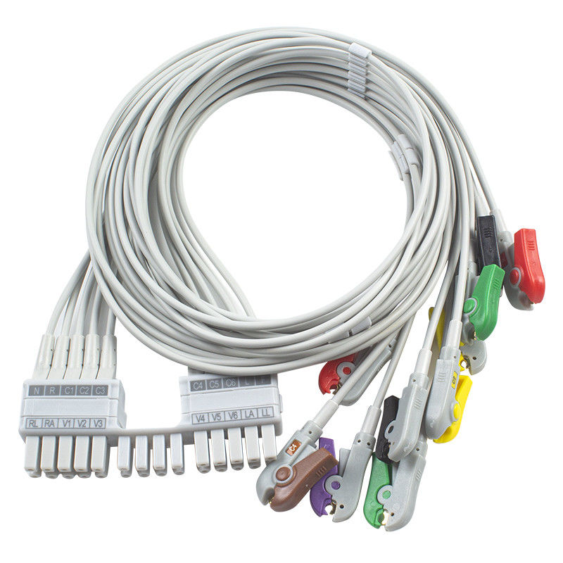 Mortara Burdick 10 Plomo ECG Cables de plomo ECG Cables de plomo 9293-041-50 9293-046-60 Para el ELI 150C