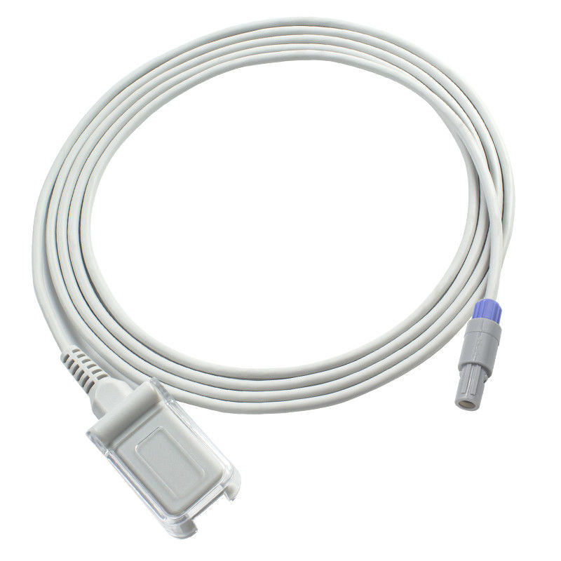 Cable 6Pin del sensor de Comen SpO2 al cable de extensión de DB9 SpO2 los 2.4M TPU