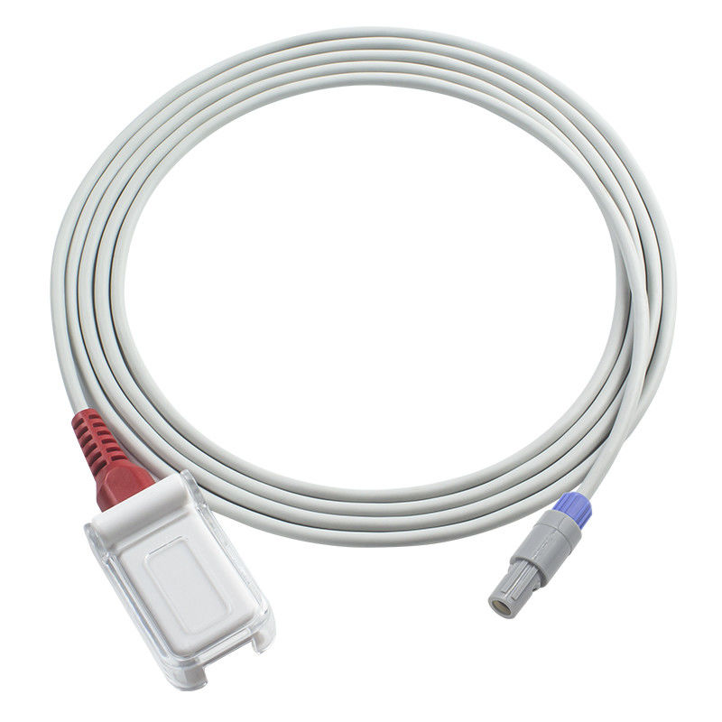 Cable compatible del sensor SpO2 de Comen para M-asi-MES la tecnología roja 3M Cable
