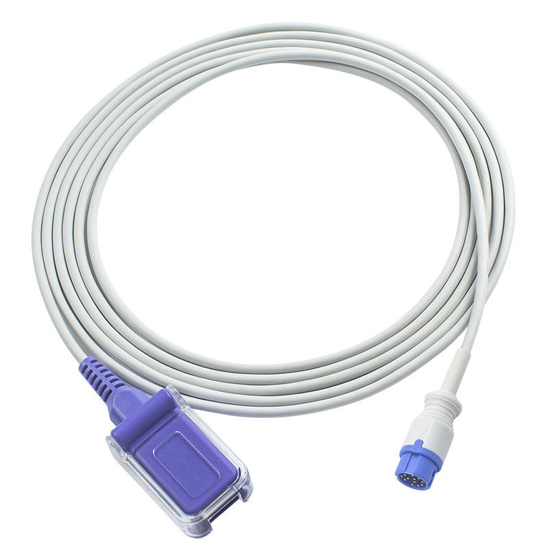 El sensor de Neusoft N-ellcor Oxi-max SpO2 telegrafía el cable de extensión del adaptador SpO2 12Pin al cable paciente DB9
