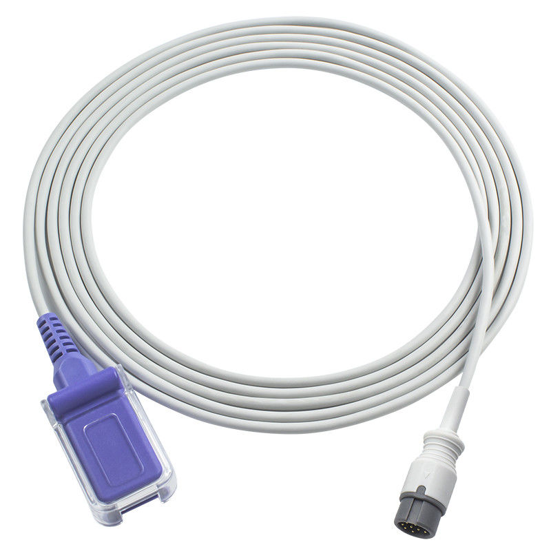 Cable de sensor SpO2 de Mindray Ne-llcor O-ximax adaptador Cable de 8 pines 2.4M