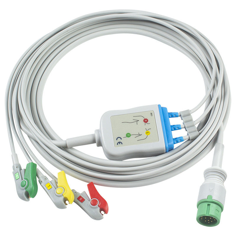 Para Mindray > Datascope Cable ECG de conexión directa compatible y cables de plomo - 040-000964-00
