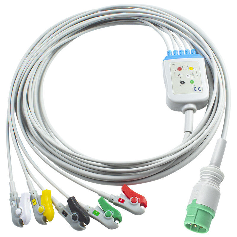 Para Schiller compatibles con el cable de ECG y cables de plomo conectar directamente 5 plomo IEC Grabber