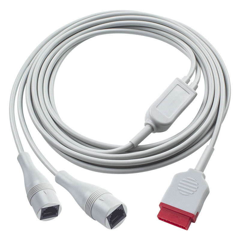 Cable de adaptación de GE IBP 2*Ph-Ilips 4pin Cable de extensión IBP 350cm Para clínicas / hospitales