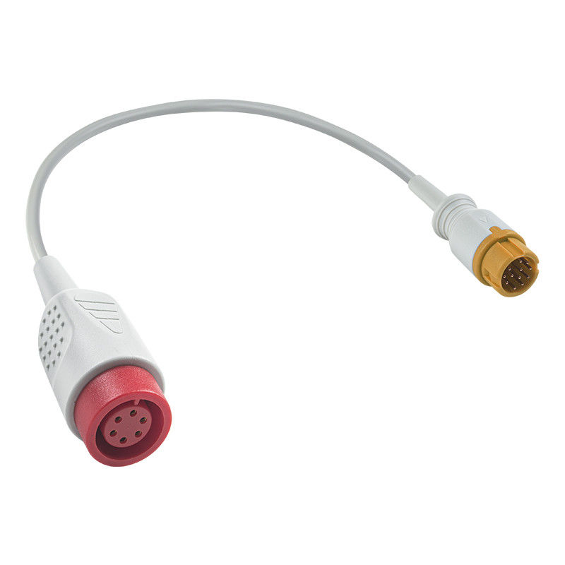 Mindray 12 pin para el general 6 pin IBP Adaptador de cable IBP Extensión de convertidor de cable