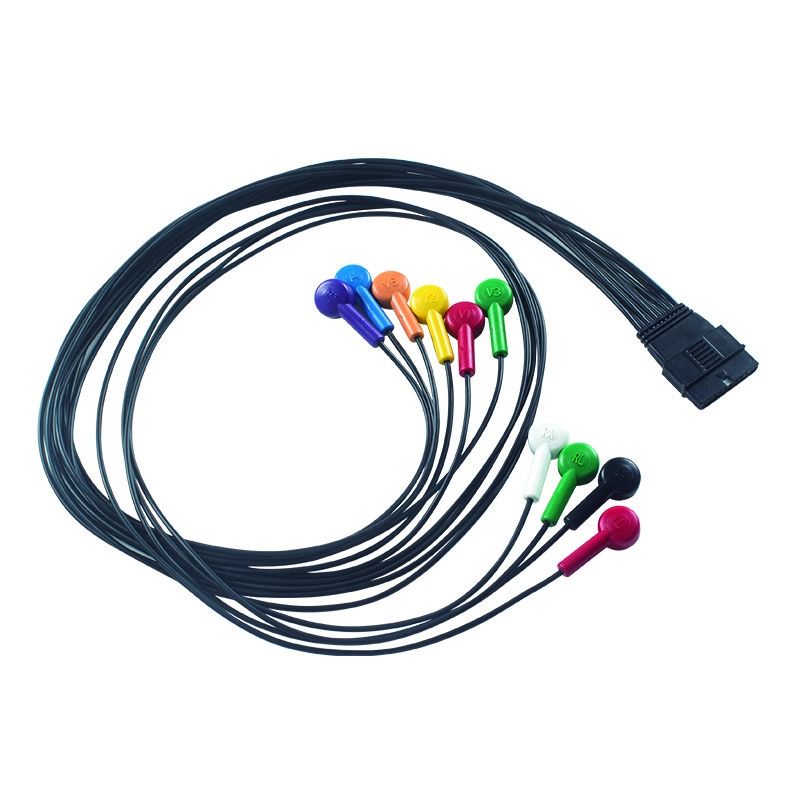 Cable para pacientes con ECG compatible con Schiller MS-12 azul para FT-1 2.400331