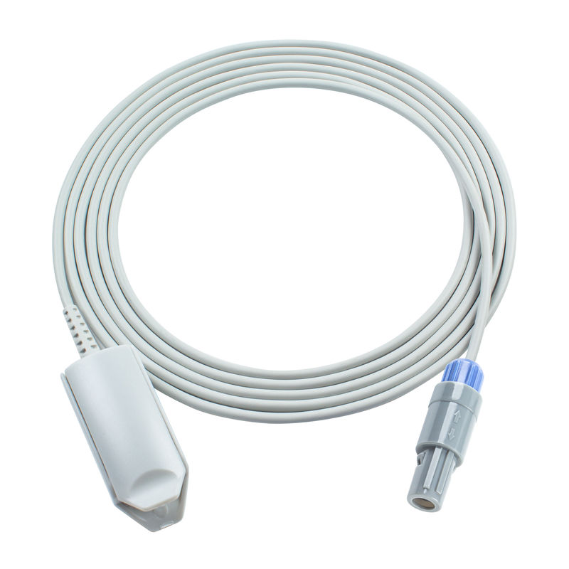 6 pin 40 grados para adultos clip de dedos SpO2 sensor 3.0M compatible Drager Vist 120 Vist 120s