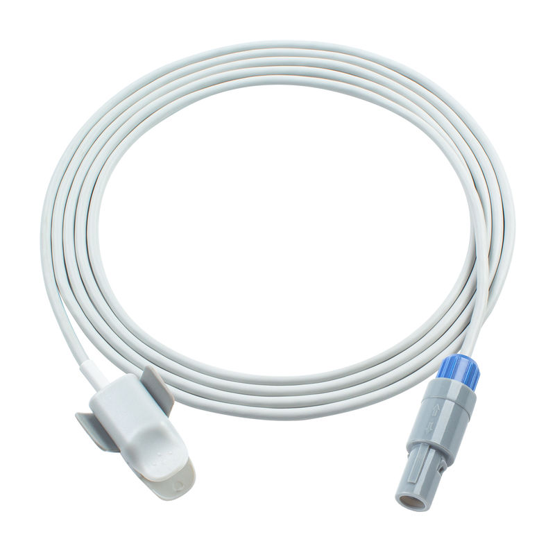 Compatible Andromed Nova 3M Niño SpO2 Teste de oxígeno por cable para monitor del paciente 6Pin 3.0M