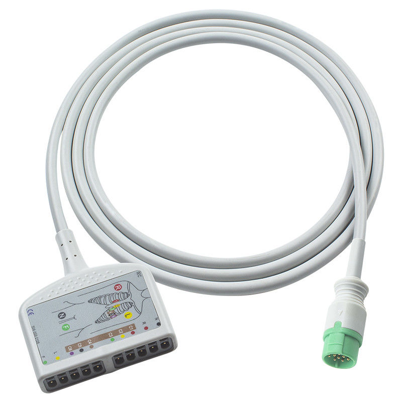 Compatible con el Mindray BeneHeart D6 ECG Cable de tronco ECG para el desfibrilador de Mindray IEC