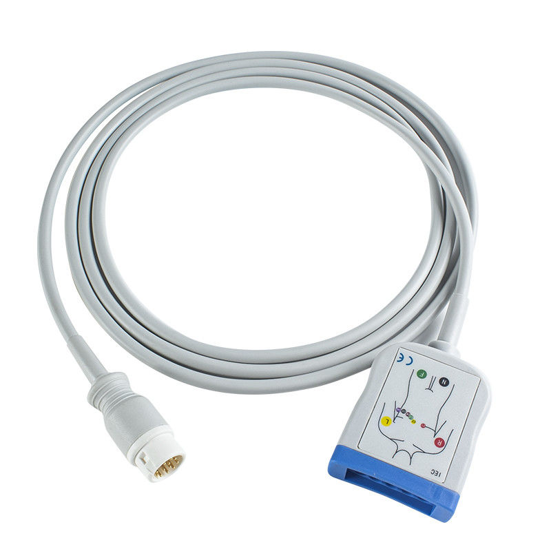 Cable de tronco de ECG P-hilips compatible - M1663A para 78352C, 78354C, 78834C, 867036, HeartStart MRx, IntelliVue