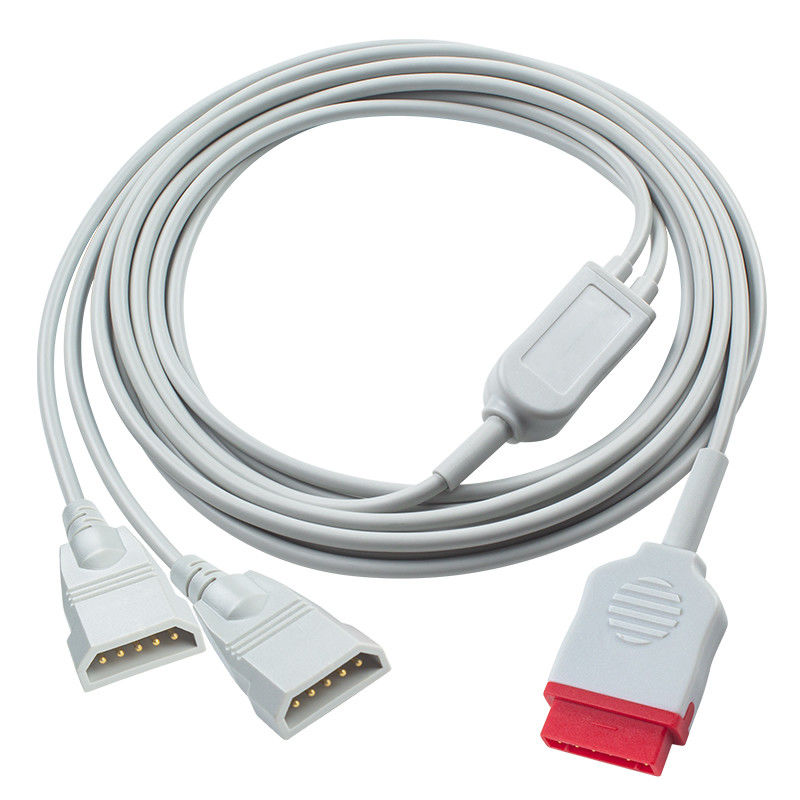 El monitor de presión arterial del paciente GE IBP Cable 11Pin a 2x PVB 5Pin 3.5M