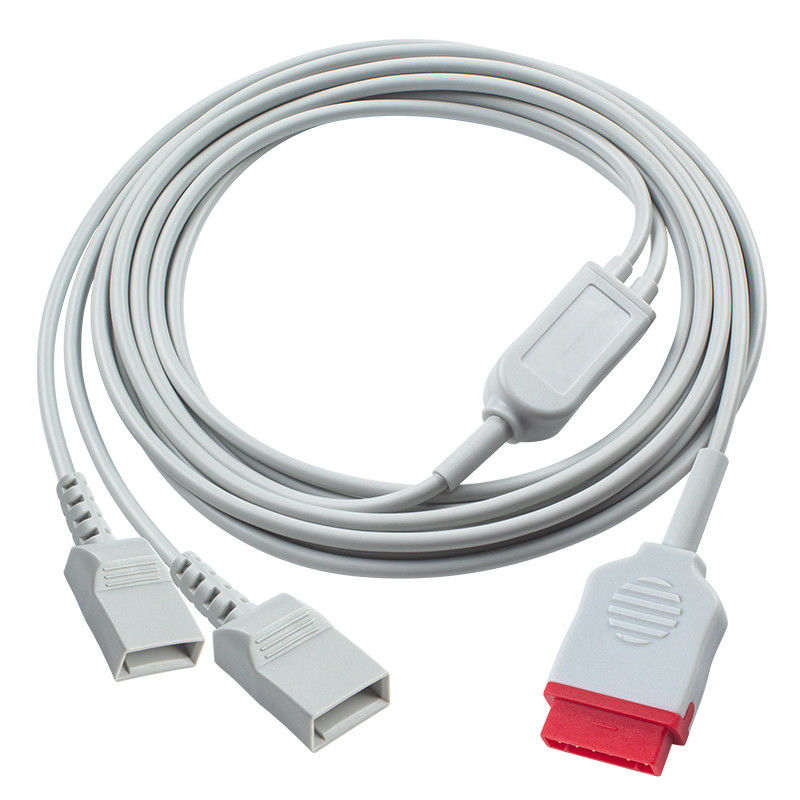Cable IBP de 11 pin a 2 Utah 3.5M Compatible con los accesorios de monitor de pacientes de GE