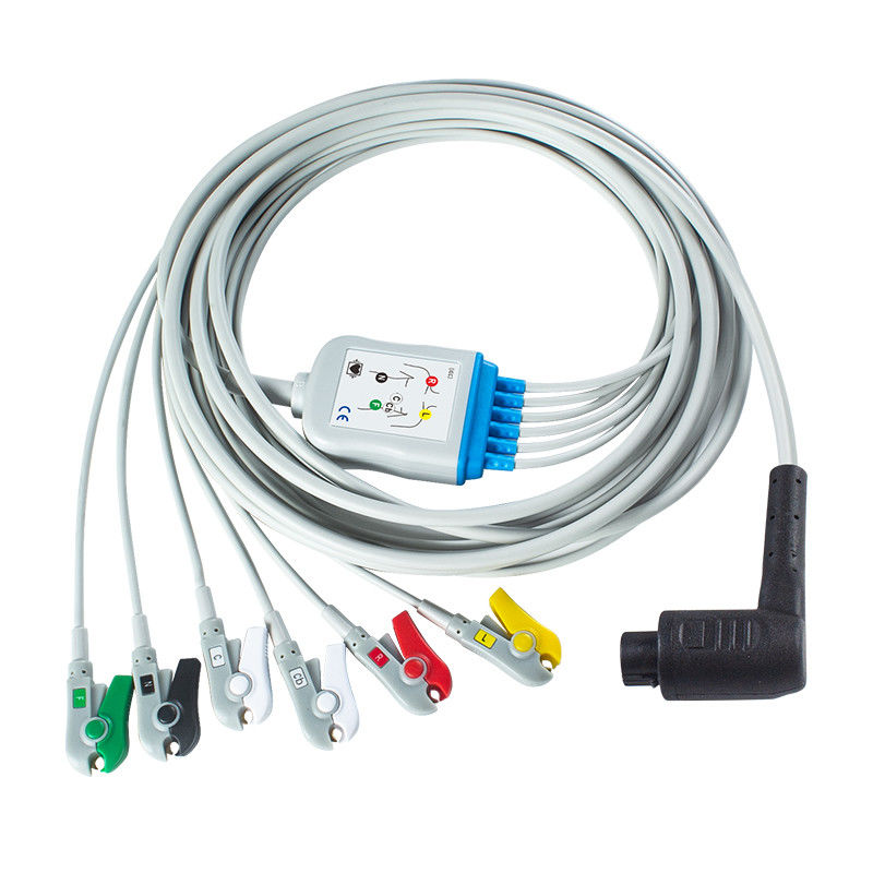 Cable para pacientes con grabador de IEC de plomo con codificación de color de plomo AHA / IEC