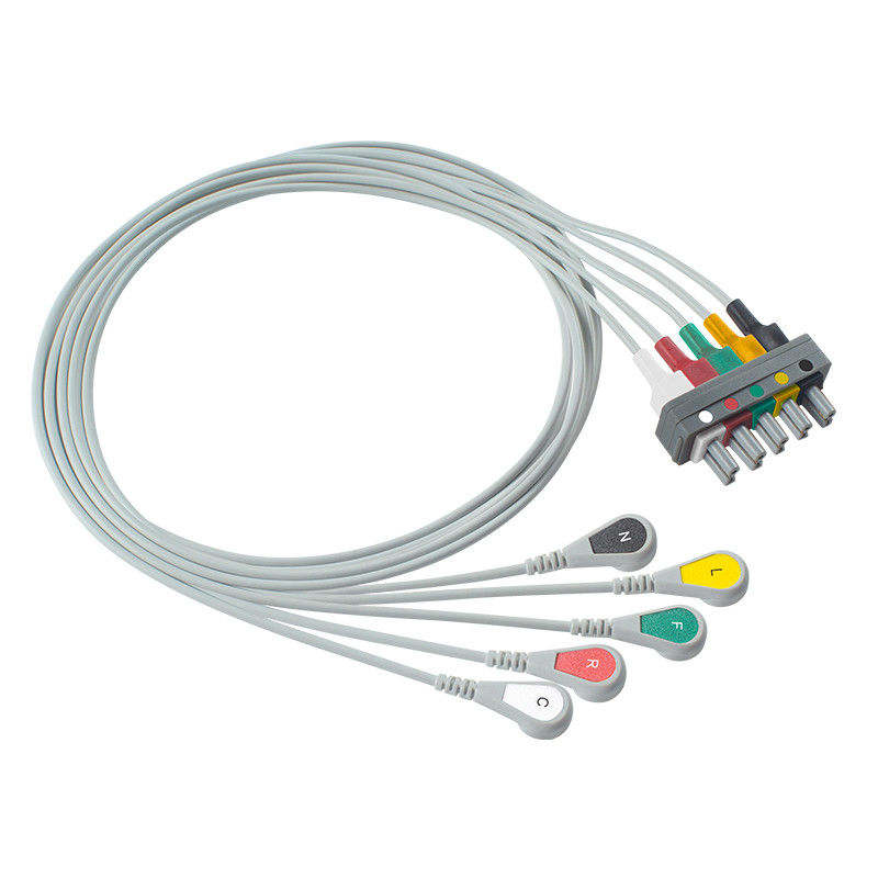 Leadwire desmontable del ECG del IEC de la broche de 5 ventajas de PH M1633A M1625A M1621A 989803104571