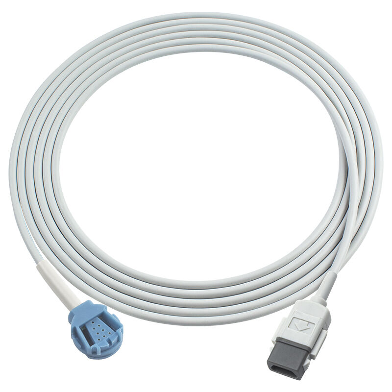 GE Datex Ohmeda OXY-MC3 SpO2 Sensor Cable 9-pin Datex TruSat Conector a Datex OxiTip SpO2 Adaptador de extensión Cable TruSat TD