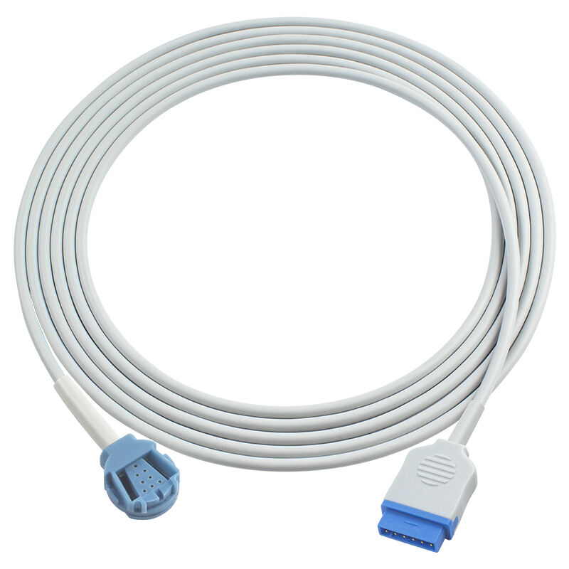 Cable de sensor GE OXY-ES3, conector GE de 11 pines a adaptador Datex OxiTip SpO2, Cable de extensión Carescape B650 V100
