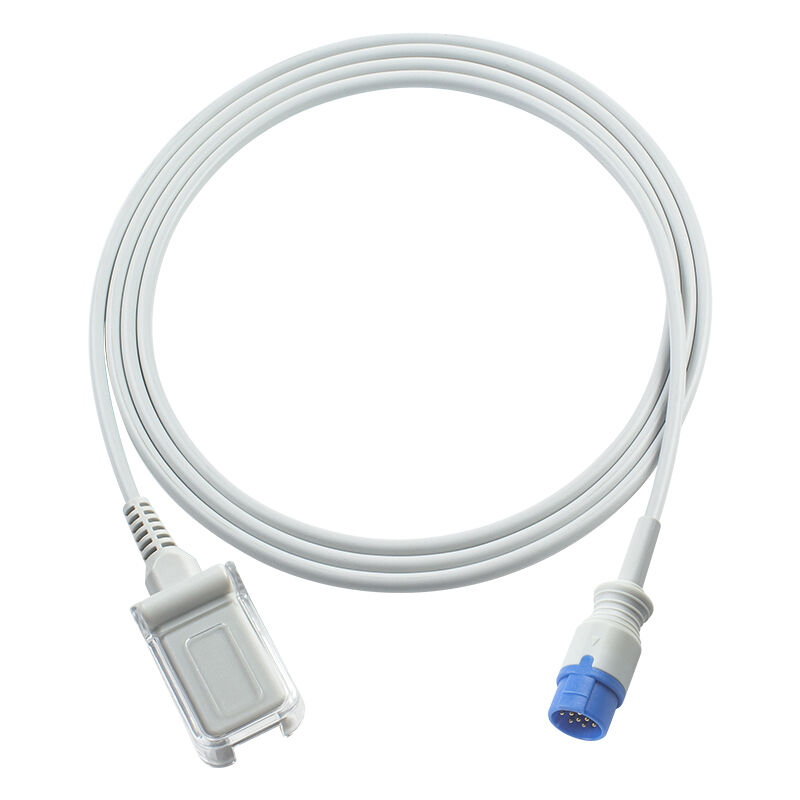 Emtel SpO2 Sensor Cable SpO2 Adaptador Cable Nelcor No O-ximax Tech 10Pin para el conector DB9