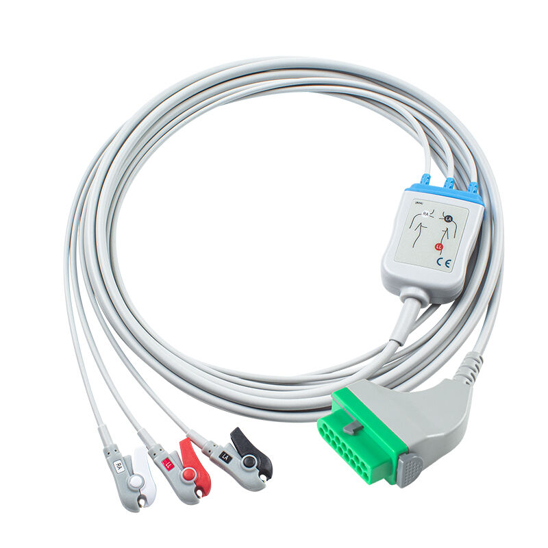 Cable de ECG Fukuda Denshi CIO-07CTP-5NA CIO-07CTP-3NA 15 pines DSL-8001 DSL-8001R Dynascope DS-8100 DS-8200 DS-8500