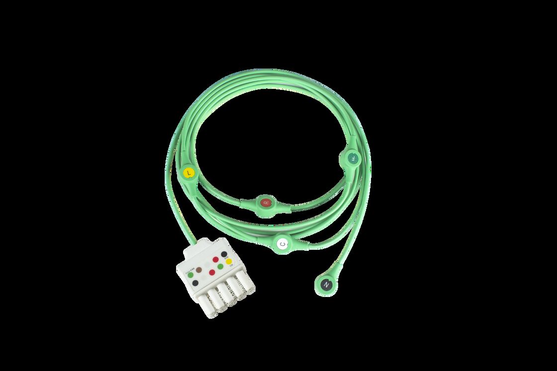 Siemen Draeger Monolead MS16160 MS16161 ECG ECG paciente Cable y cables de plomo 3 cables de plomo doble 5Pin