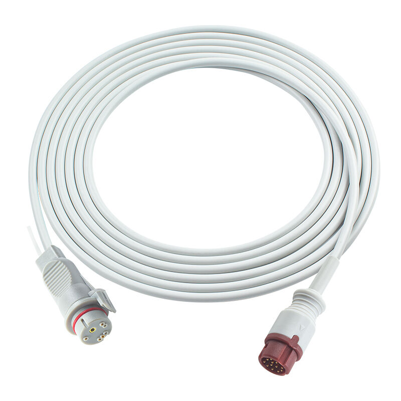 Cable de adaptador IBP de 12 pin para Edward Argon BD Abbott BB PVB Utah Conector Medex Mindray para BT-710 BT-720 BT-740 BT-770 BT-780