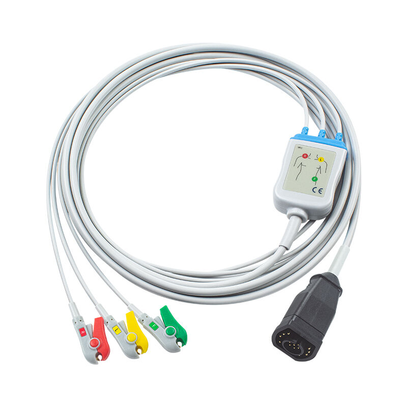 Cable y cables conductores de ECG de una pieza Zoll de 15 pines